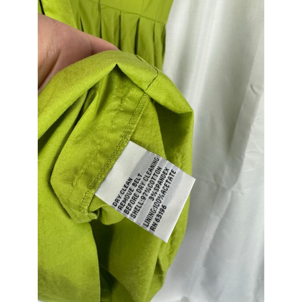 Talbots Petites Green Midi Dress Cottagecore Vintage Fit Flare 6P - Picture 6 of 6